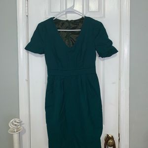 EMERALD GREEN JCREW DRESS